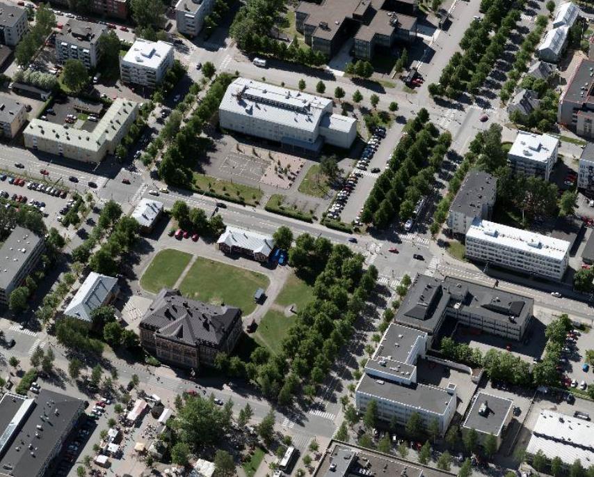 4 1 LÄHTÖKOHDAT 1.1 SELVITYS SUUNNITTELUALUEEN OLOISTA 1.1.1 Alueen yleiskuvaus Kaava-alue sijaitsee keskustassa lähellä toria.