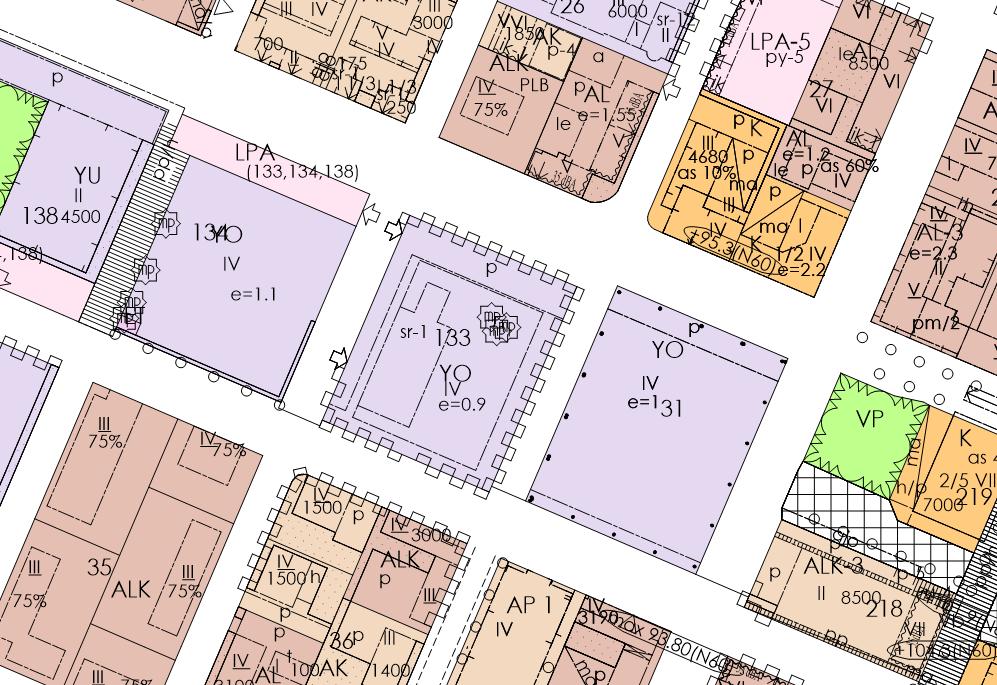 10 Asemakaava Kuva 6: Ote alueen ajantasa-asemakaavasta kaavamuutoksen aluerajauksella. Taidemuseon kortteli on asemakaavassa tarkoitettu opetustoimintaa palveleville rakennuksille (YO).