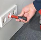 NCV-1040-EUR MAGNO-VOLTfix Tuote nro 4918097 LT-10-EUR Taskukokoinen loistelampputesteri - testaa lamput, nastat ja jännitteen Erityyppisten loistelamppujen testaus Kosketukseton jännitteen ilmaisu
