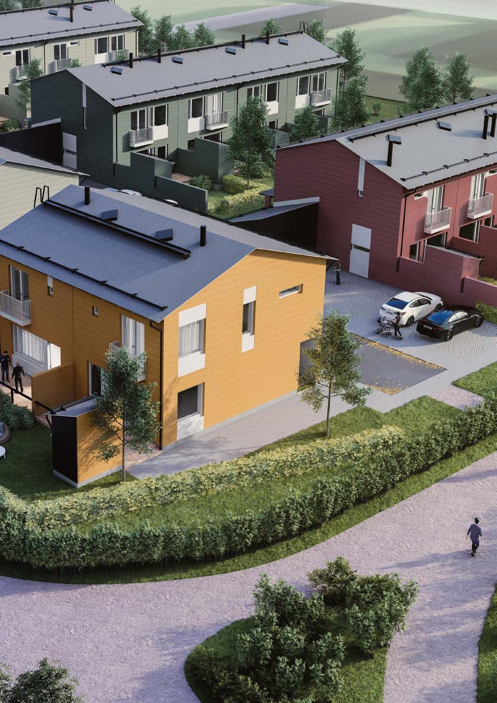 LAADUKKAITA PARITALOKOTEJA LUONNON JA PALVELUIDEN TUNTUMASSA Avain Asuntojen laadukas puolihitas-kohde valmistuu luonnonläheiselle asuinalueelle loistavien liikenneyhteyksien ja palveluiden tuntumaan.