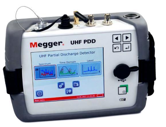 29 Kuva 13. Megger UHF PDD -mittalaitteessa on suuri ja selkeä kosketusnäyttö.