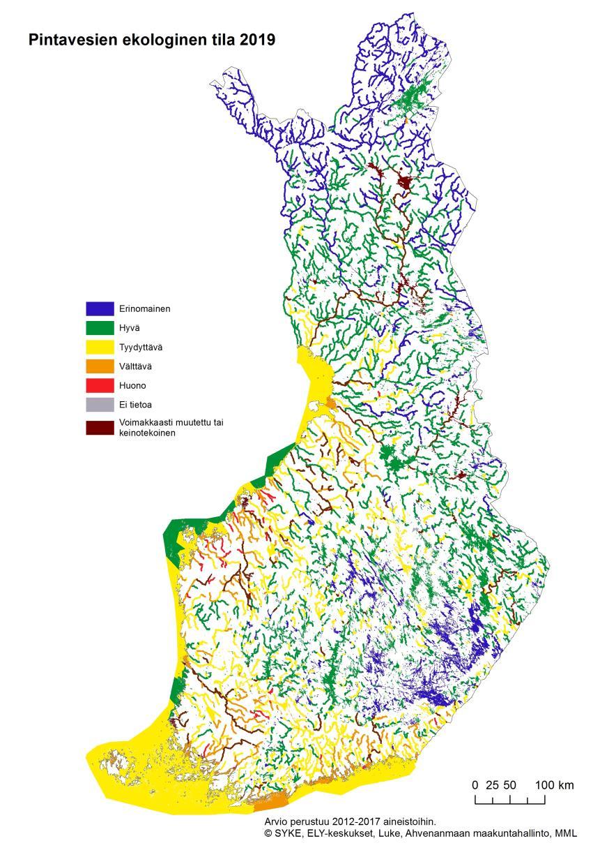 Tavoitteena yleisten ympäristötavoitteiden saavuttaminen vuoteen 2027