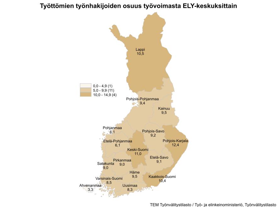 Keski-Suomen hyvä talouskasvu ei ole pystynyt vähentämään työttömyyttä riittävästi.