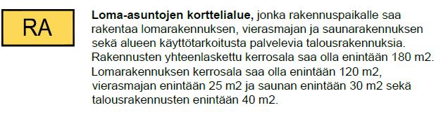 Nosto Consulting Oy 20 (25) 4.2. Aluevaraukset Korttelialueet Kaavamerkinnät ovat ympäristöministeriön voimassa olevien ohjeiden mukaisia.