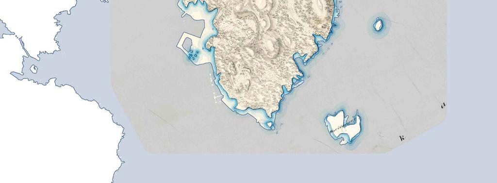 pohjoisosassa Ruotsinsalmen siviilikeskustan alueella Ruutukaava ja keskustan sijainti noudattelevat C.
