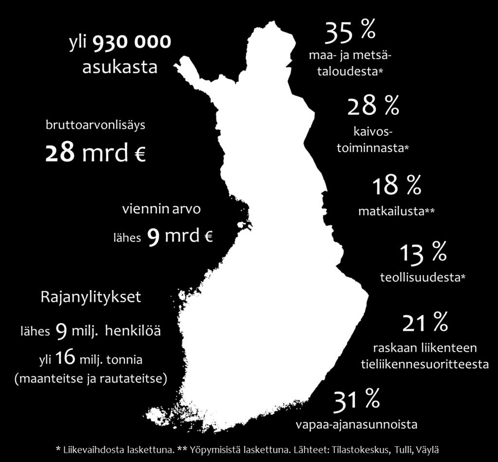 Itäisen Suomen merkitys osana Suomen kilpailukykyä Tämä materiaali on kuuden maakuntaliiton ja kolmen ELY-keskuksen yhteinen koonti