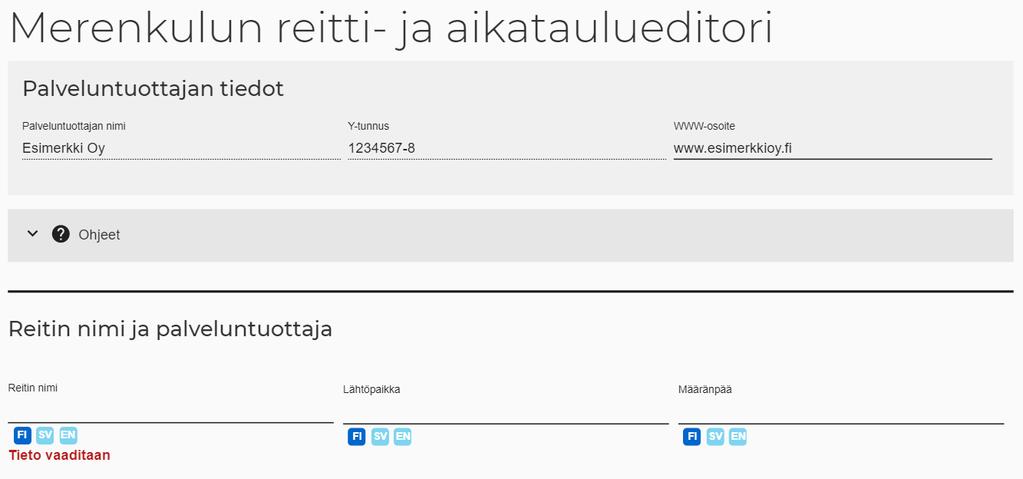 Mikäli muutat WWW-osoitetta, muutos tallentuu myös muualle palveluntuottajan tietoihin.