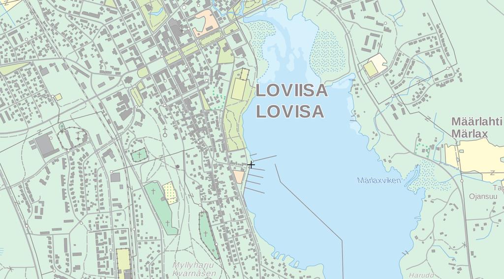 FCG SUUNNITTELU JA TEKNIIKKA OY Posintra Oy / 30 MILES 2 (15) 2.2 Maastokäynti 2.3 Tuloväylä Kuva 1. Laivasillan venesataman ja päälaiturin sijainti.