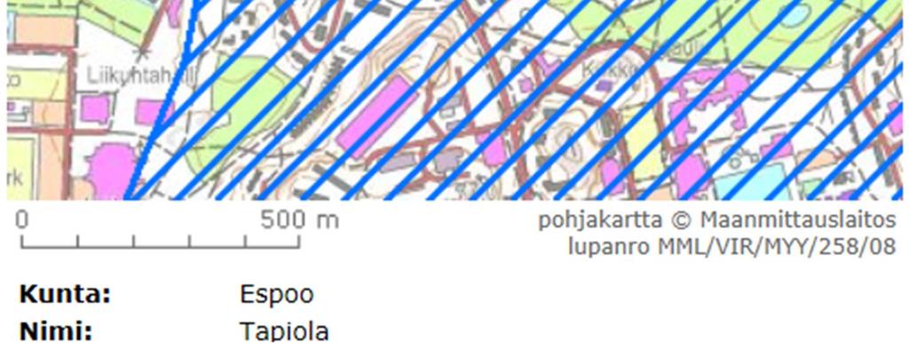 2000 ja sen tarkistus 1.3.2009. Kaavamuutosalue on Tapiolan valtakunnallisesti merkittävän rakennetun ympäristön aluerajauksen sisällä.