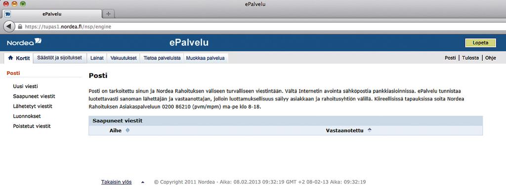 Suojattu sähköposti turvalliseen viestintään epalvelun hinnasto Suojattu sähköposti on tarkoitettu