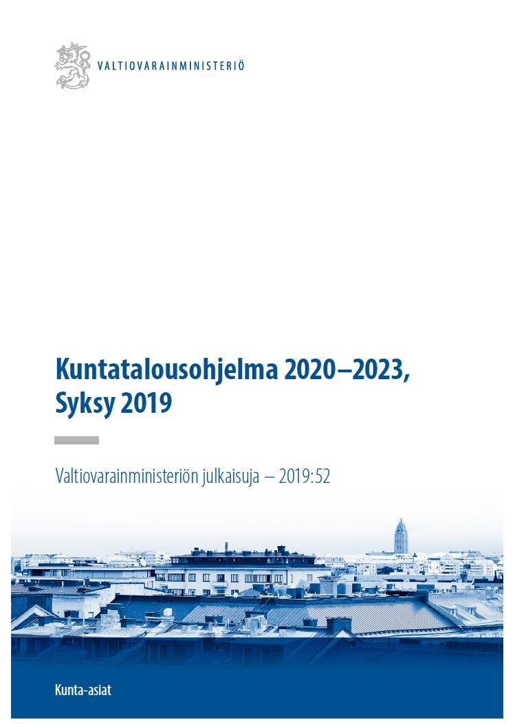 Kuntatalousohjelman nostot syksyllä 2019 Antti Rinteen hallituksen ensimmäinen kuntatalousohjelma Kuntatalous heikkeni selvästi vuonna 2018 Kuntatalous heikkenee edelleen vuonna 2019 Kuntatalouden