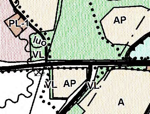 Alueen molemmilla reunoilla kulkee kevyenliikenteen reitti ja myös Läntisen Mannerheimin väylän eteläpuolella on kevyenliikenteen reitti. 3.1.
