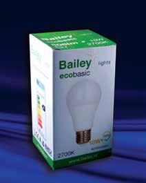 4 W E27 led-lamput Uutuus: Bailey ecobasic-lamppusarja. Edullinen ja kestävä vaihtoehto!