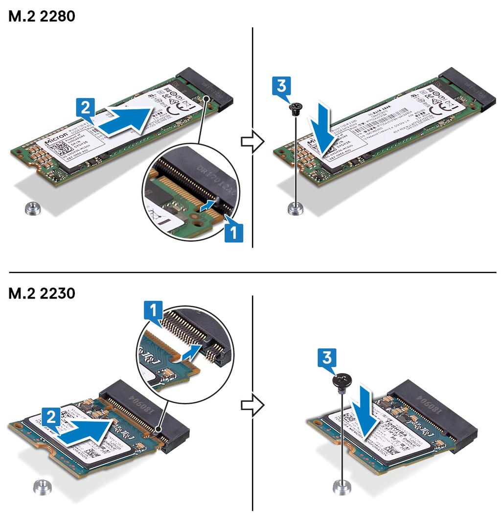 HUOMAUTUS Asenna lämpösuojus tarvittaessa SSD-levyn / Intel Optane -kortin päälle. 4.