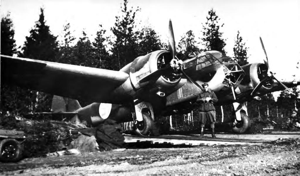 (Ilmavoimamuseo) 1/LLv 44:n kone BL-106 Onttolassa lokakuun alussa 1941.