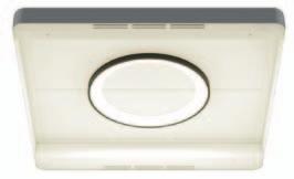 LED-valaisin Katto: valkoiseksi maalattu teräslevy RAL 9010 Seinämateriaalit Muovipinnoitettu teräs Lattiat Kumimatto R31 Oak R32 White Oak R33 Cherry R34