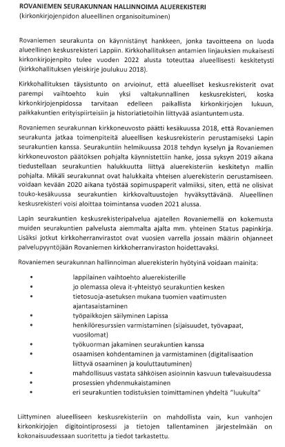 KEMIN SEURAKUNTA ESITYSLISTA/PÖYTÄKIRJA 9/2019 4 (12) 63.