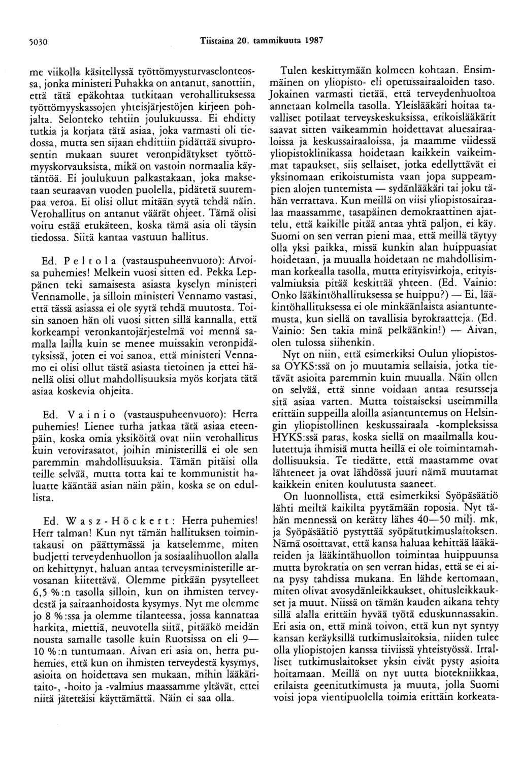 5030 Tiistaina 20.