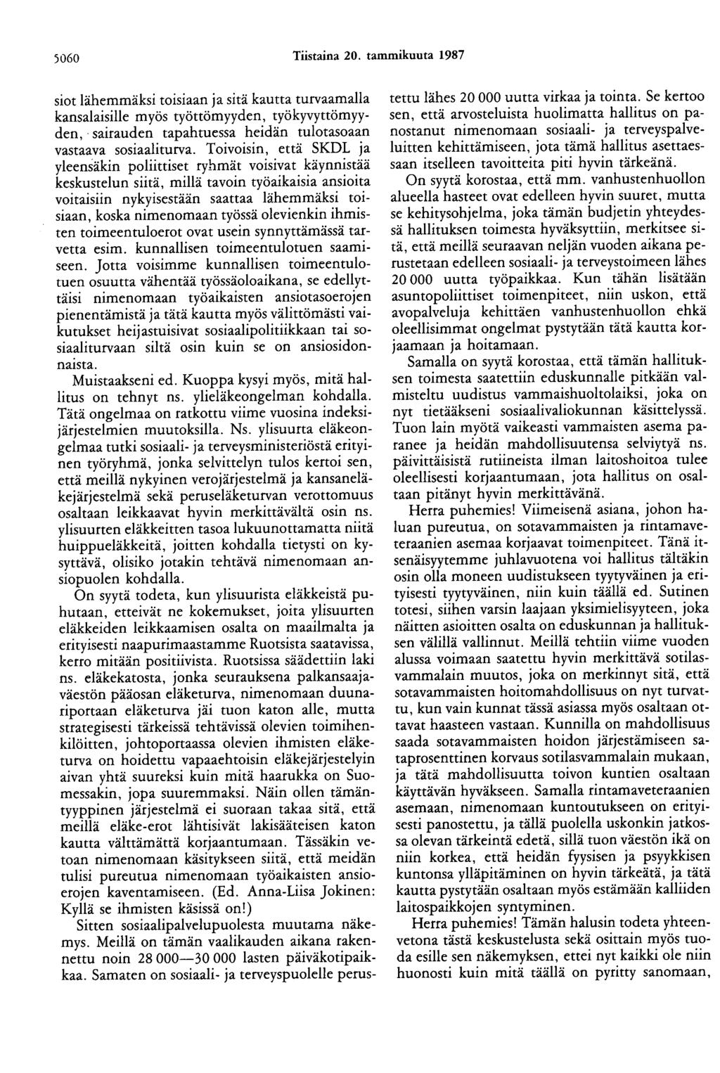 5060 Tiistaina 20.