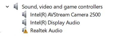 Ääniajurit Tarkista, onko tietokoneeseen jo asennettu Realtek-ääniajurit.