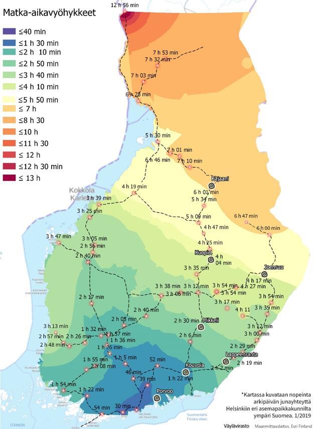 14 Itäradan elinvoimavaikutuksia Saavutettavuuden ja aluekehityksen välinen yhteys Liikenneinvestointien ja -infran myönteiset stimulointija sykäysvaikutukset alueen muuhun kehitykseen ja