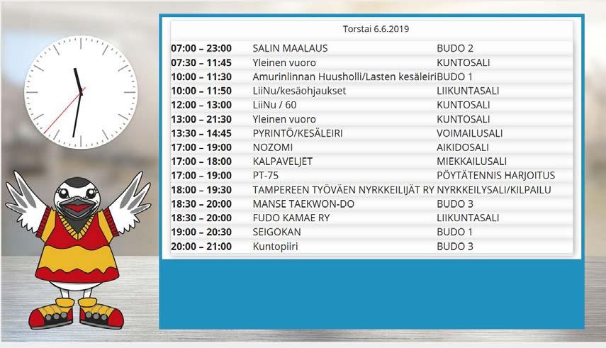 Sähköiset infonäytöt Näyttöjä seuraavissa
