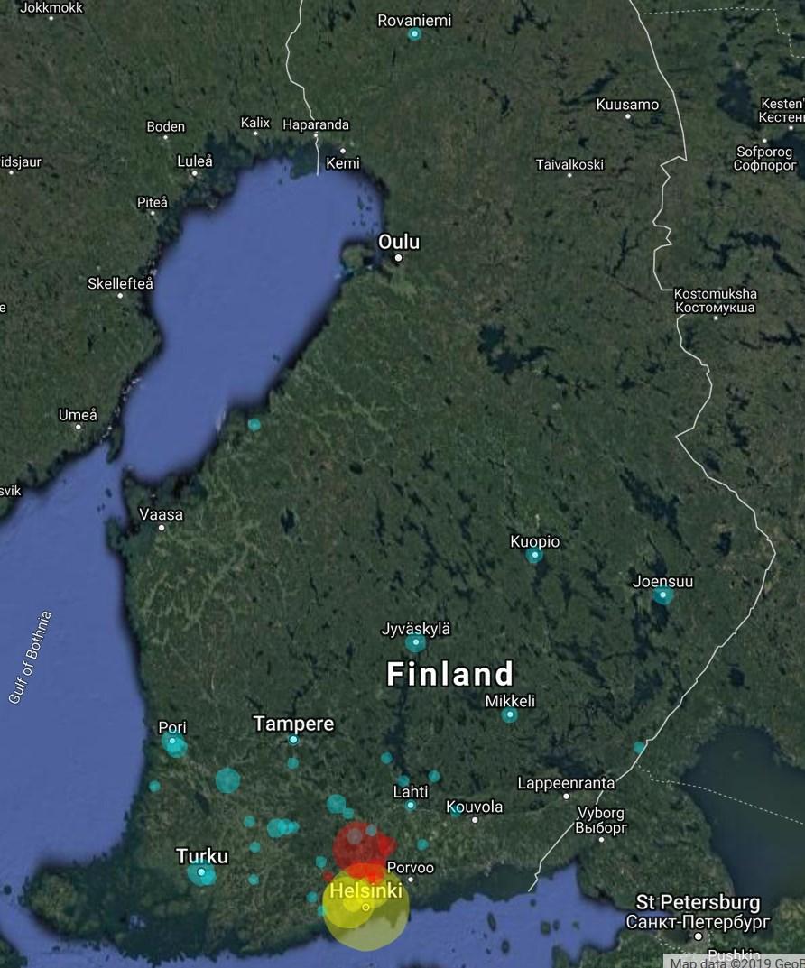 16 aged 50 years and older 31,71% of the rest of the Greater Helsinki region in my data set.