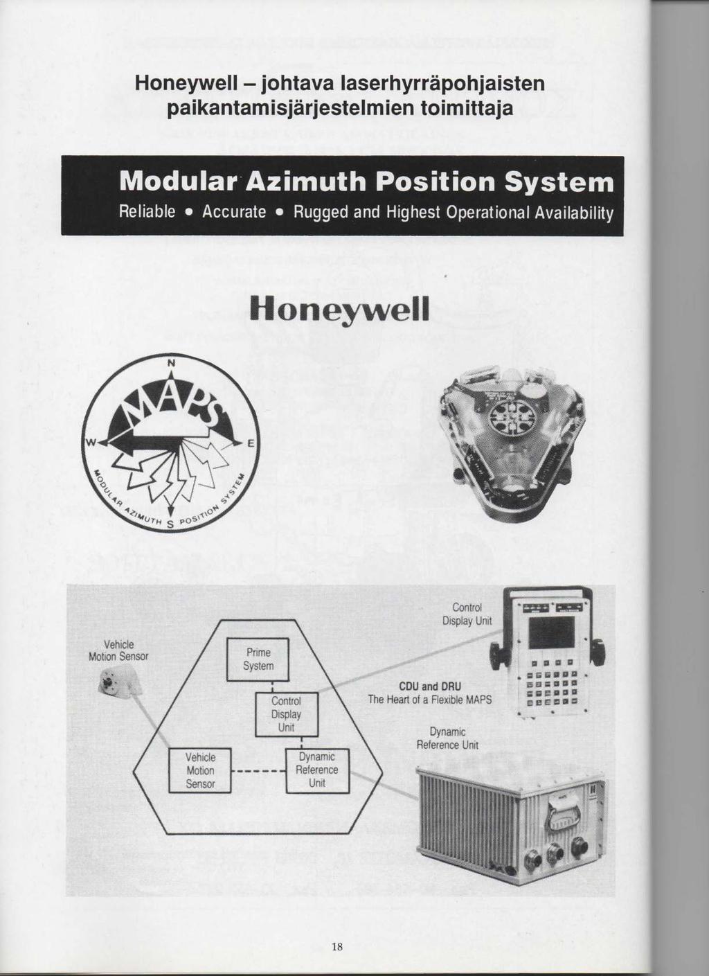 Honeywell - johtava laserhyrrapohjaisten paikantamisjarjestelmien toimittaja Modular