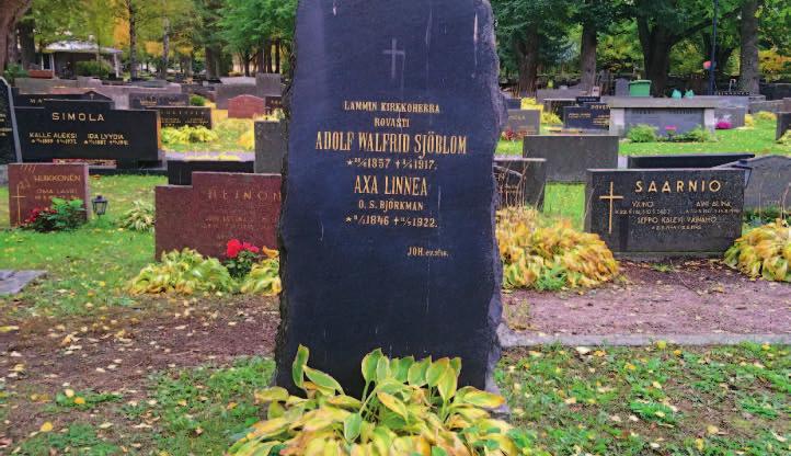 46 Sjöblom ja Airila Ranta Lammin kirkkoherra Rovasti Adolf Walfrid Sjöblom, 28/5 1857-2/6 1917 Airila oli Lammin pappina vuosina 1911 1920.