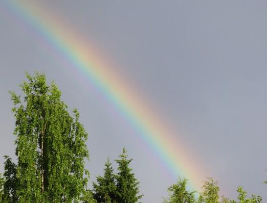 Optiikka Minkä väristä valo on? toisistaan muodostaen sateenkaaren.