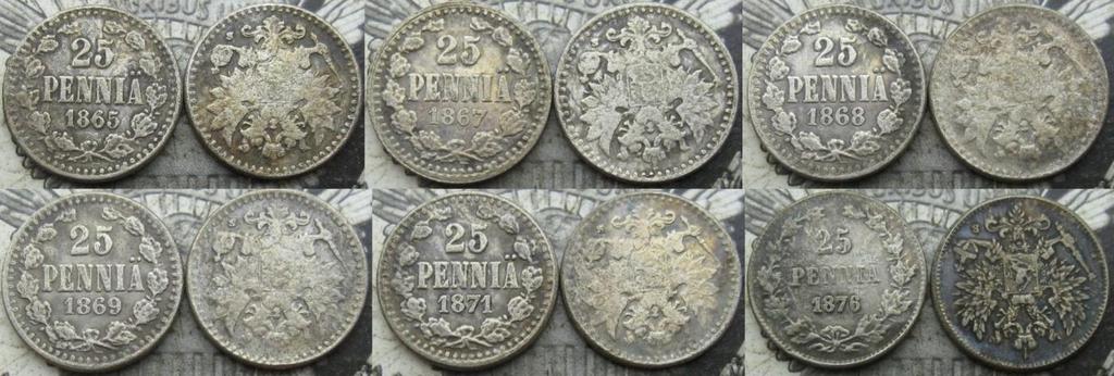 25 penniä hopeaa (aidon paino 1,27g ja halkaisija 16mm, hopeapitoisuus 750/1000) 25 pennin tekelerahojen kanssa ovat taasen Kiinan roskamaakarit olleet ahkerina, tuotantoon on otettu