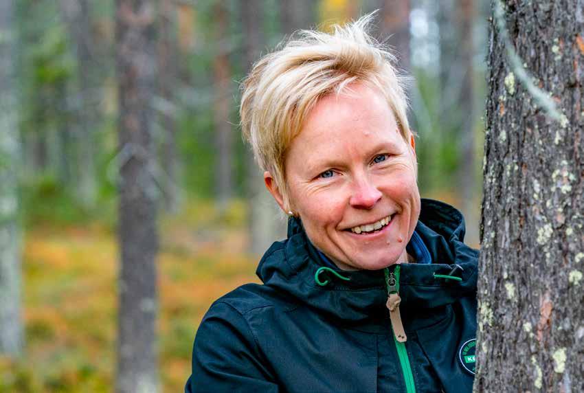 Monipuolinen työ viehättää Vuonna 2001 Rovaniemen Ammattikorkeakoulusta metsätalousinsinööriksi valmistunut Annika Vaara on toiminut viimeiset kolme vuotta Keitele Forestin hankintaesimiehenä Lapissa.