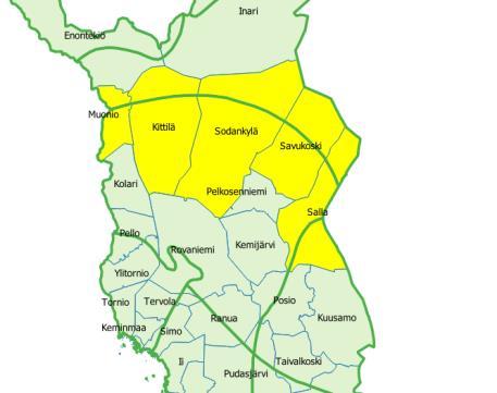 d) yhden puulajin kangasmetsä tai turvekangas, jossa lahopuuta* on vähintään 25 m3/ha Lisäkriteeri Pohjois-Suomen osalta Päätehakkuualojen ja/tai taimikoiden kokonaan ympäröimässä metsässä kangas-