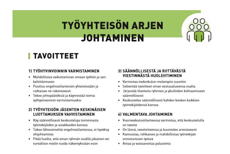 43 Kuvio 9. Rikosseuraamuslaitoksen johtamisen ja esimiestyön laatukortti. Työyhteisön arjen johtaminen. 6.4 Itsensä johtaminen Johtamisessa voi ja pitää aina kehittyä.