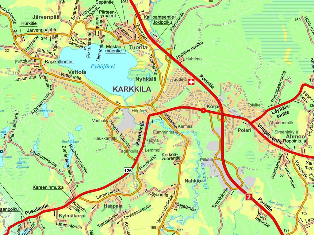 6. II PRIORITEETIN ASEMAKAAVAHANKKEET II PRIORITEETIN ASEMAKAAVOI- TUSKOHTEET 220 4 211 1 211: PALVELUKESKUS 220: VATTOLA III 1: KORVEN PIENTALOALUE 2: SIREENINKYLÄ 3: PUMMINMÄEN RIVITALOALUE 4: