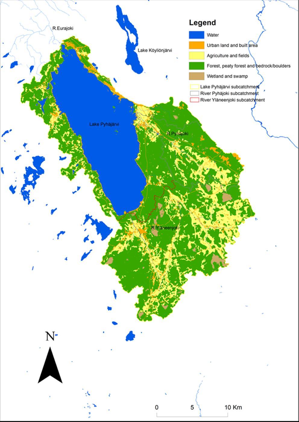 19 Figure 6. Land use in Lake Pyhäjärvi catchment.