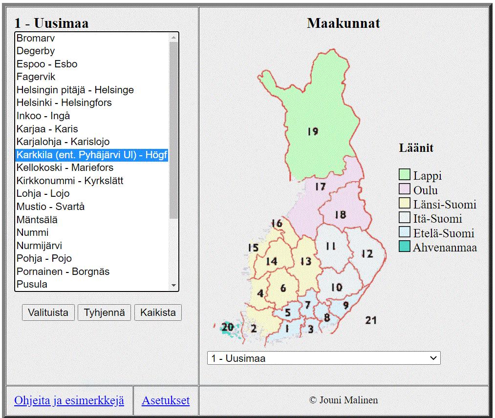 HISKI-haku 1 Johanna Åberg kuolinaika Karkkilassa? Synt. 21.9.