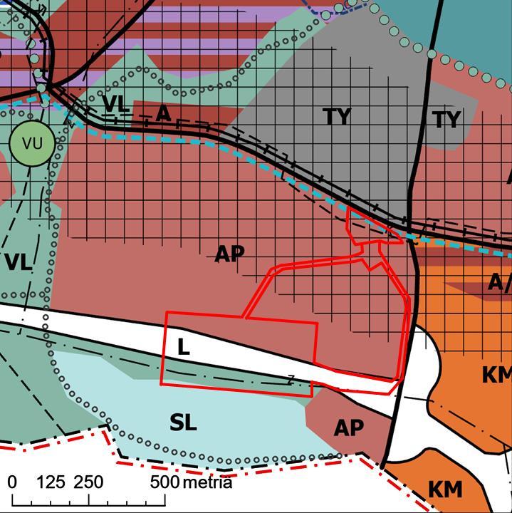 Osallistumis- ja arviointisuunnitelma nro 002486, 14.4.2021 sivu 6 Yleiskaavassa 2020 (kv. 25.1.2021, ei lainvoimainen) lähes koko tarkastelualue on pientalovaltaista asuinaluetta (AP).