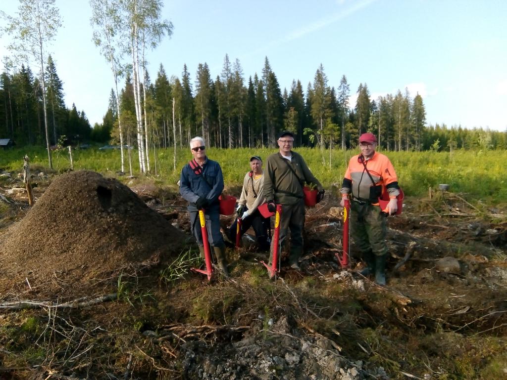 8 Kuvassa ahkerat istuttajat Ari Rautio, Heikki Savolainen, Markku Kähkönen ja Osmo Hannuniemi Joululounas nautittiin ravintola Priimuksessa 12.12.2019.