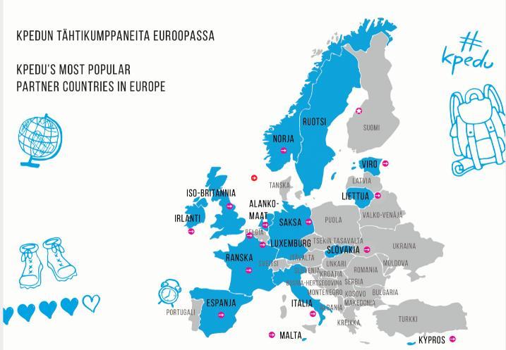 4. KV-TIIMIN TOIMINTA KANSAINVÄLISYYDEN EDISTÄMISEKSI KV-tiimi koordinoi ja kehittää Kpedun kansainvälistä liikkuvuutta. Tiimi kehittää myös muilta osin kv-toimintaa, mm.