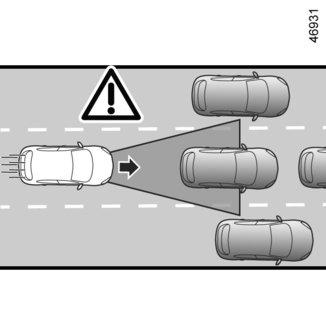 N) hyvin hitaasti liikkuviin ajoneuvoihin P 13 paikallaan oleva ajoneuvo13, joka tulee näkyviin edessä olevan ajoneuvon12 vaihtaessa kaistaa (esim. P).