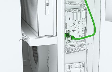 Installering av eair-kontrollpanelet eair-kontrollpanelet (se kapittelet "Kontrollsystemet og eair-brukerpanelet" ) monteres på veggboksen eller ved å bruke en