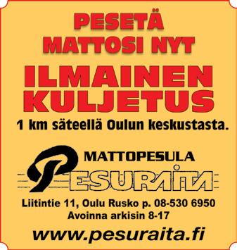 Pieni ja rauhallinen vastaanotto. Isokatu 26 Oulu www.oiy.