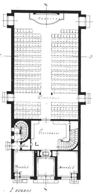 Itsenäinen elokuvateatteriksi suunniteltu rakennus 1920-luvulta, harvinainen nykyään jo koko Suomessa. Rakennus yhä alkuperäisessä käytössä.