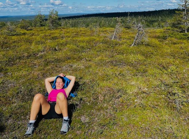 myös suomaastoa.