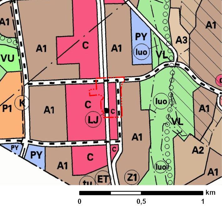 Osallistumis- ja arviointisuunnitelma nro 002400, 27.4.2021 sivu 12 KAAVA- JA SUUNNITTELUTILANNE Yleiskaavassa (Kv 17.12.2007) alue on keskustatoimintojen aluetta (C), tieliikenteenaluetta (L) ja raideliikenteen aluetta (LR).