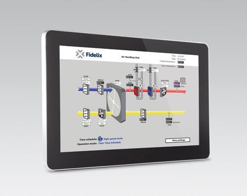 22 5.2 VISIO-15-C VISIO-15-C on näyttö, joka yleensä asennetaan Fidelix-rakennusautomaatiojärjestelmien käyttöliittymäksi.