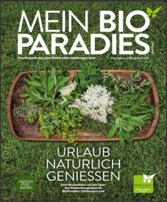 Luomuviestinnässä BioParadies Salzburgerlandin jäsenellä on valittavana kolme eri tasoa sen mukaan, millainen on luomuruoan tarjonta yrityksessä. Tasosta kertovat eri väriset perhoslogot.
