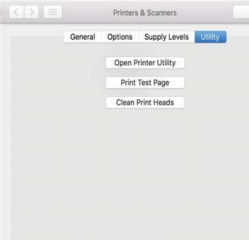 Tulostimen kunnossapito > Sovellusten asentaminen tai asennuksien poistaminen erikseen > Sovellusten asenn Valitse Järjestelmäasetukset Apple-valikon kohdasta > Tulostimet ja skannerit (tai Tulosta