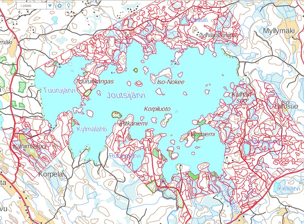 Tammen tila Pinta-ala yhteensä 1 657, ha: Metsämaa 1 538,4 ha Kitumaa 71,2 ha Joutomaa 47,3 ha Koska kitu- ja joutomailla ei suositella harjoitettavan metsätaloutta, laskenta koskee ainoastaan